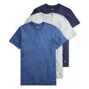 Polo Ralph Lauren Men's‎ 3 Pack Classic Undershirts Blure Grey Size Medium NEW
